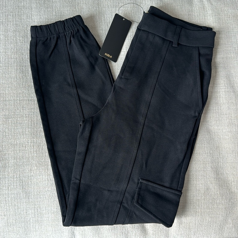 Black Cargo Dress Pants